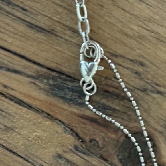 NWT Brighton Venezia Cross Reverible Necklace Silver & Gold - Picture 3 of 6